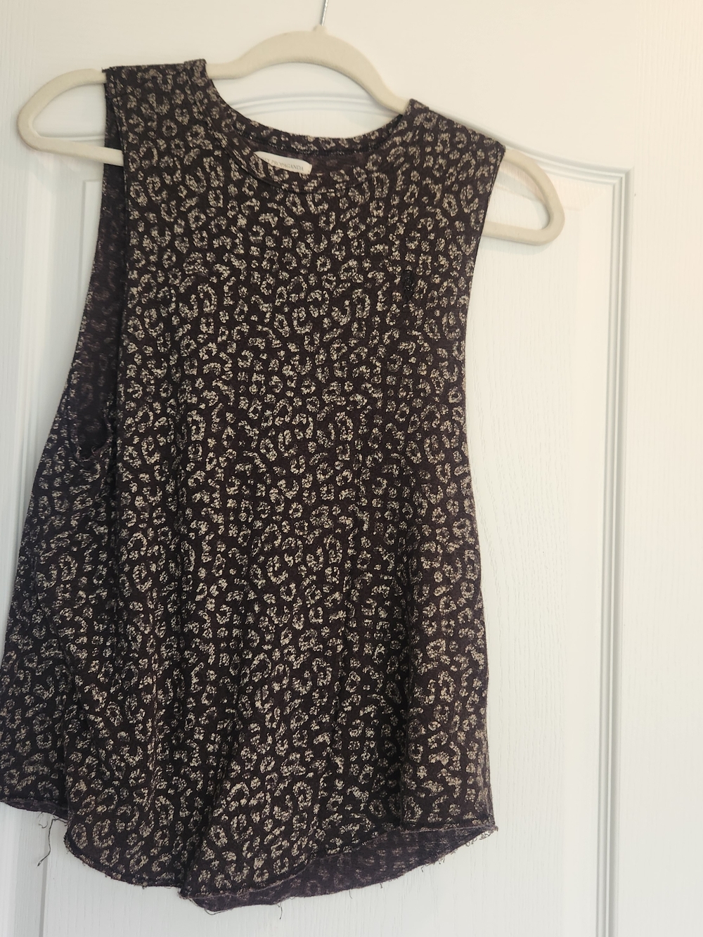 Obey Sleeveless Printed Tank L Euc